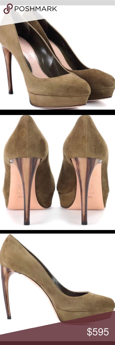 bronze mcqueen pumps
